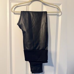 SPANX Pleather Black Shaping Leggings